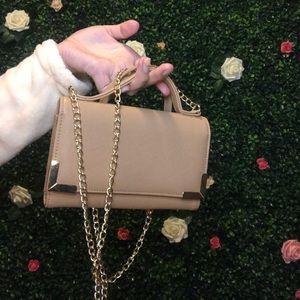 Gold chain wallet purse